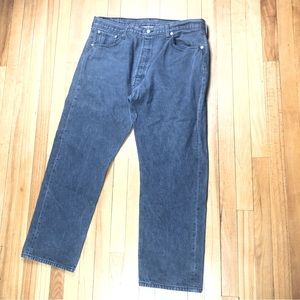 Levi’s 501 Stretch 42 x 32 Gray Button Fly Straight Leg